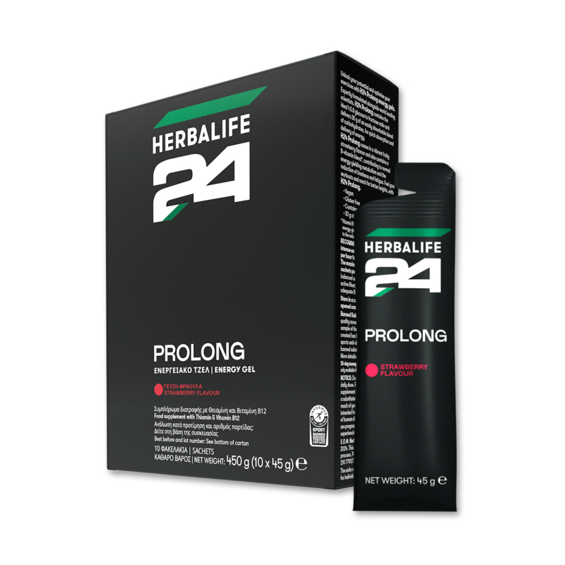 Herbalife24 Prolong Gel (Φράουλα) 10 πακέτα ανά συσκευασία